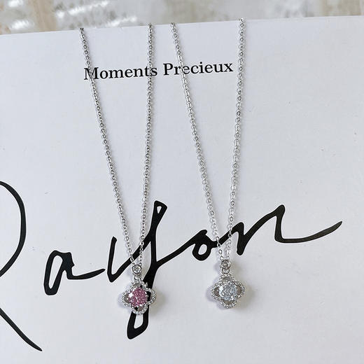 粉色时尚锁骨项链短链-纪念日百货门店同款169595265 商品图4