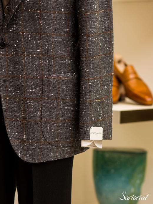 Orazio Luciano 灰色满天星格纹单西 商品图4