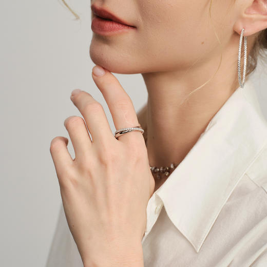 ARSIS｜自由搭配系列 循光双环戒指 商品图3