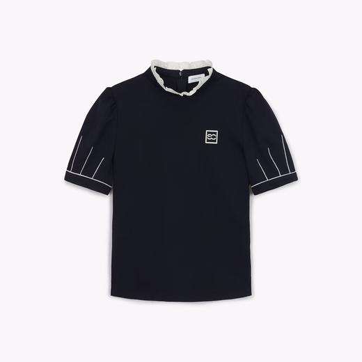 S家新款女士花边立领短袖来了！W222194-47 商品图4