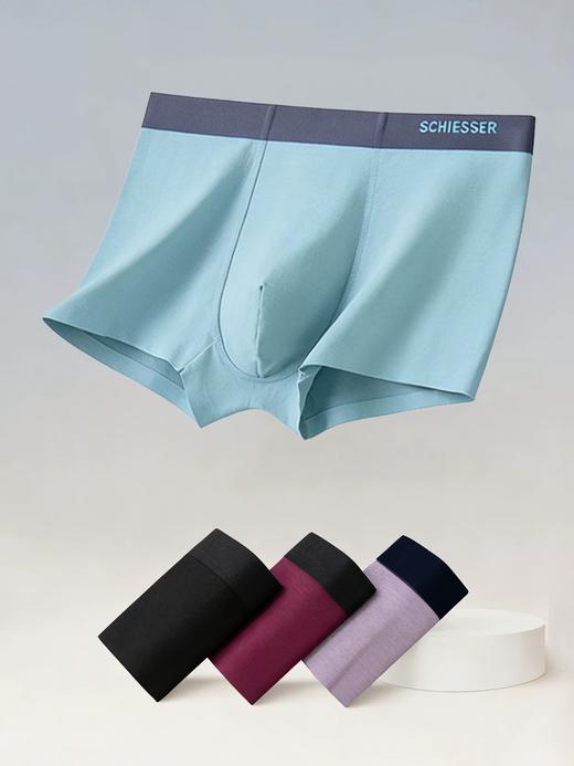 【超柔莫代尔】SCHIESSER德国舒雅男士超柔莫代尔无痕平角底裤内裤单条装35/24881T 商品图2