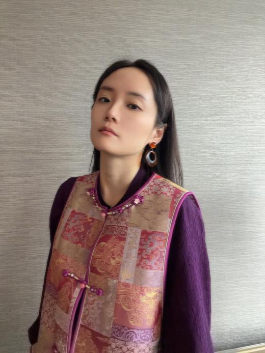 【咕咕同款】NANSONGSILK/NS【四通八达】新中式新款桑蚕丝新中式圆领盘扣马甲M1D536095Y南宋 商品图0