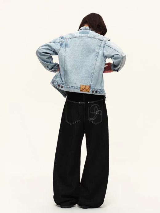 出逃赤岗西/C26SSW176/复古做旧翻领牛仔外套 商品图4