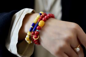 【新年上新】“朱”事顺利 朱砂蜜蜡手串 CF