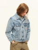 出逃赤岗西/C26SSW176/复古做旧翻领牛仔外套 商品缩略图0