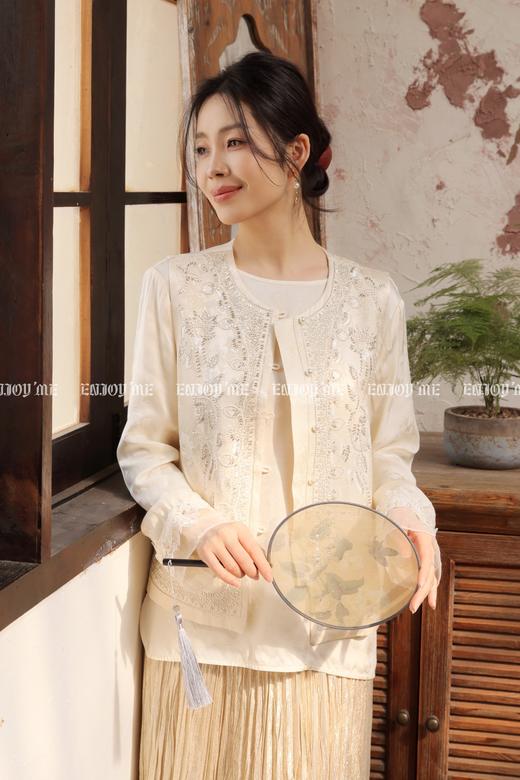 【门店同款】ENJOY春季“画中行”空山逢春中式上衣 169697325 商品图2