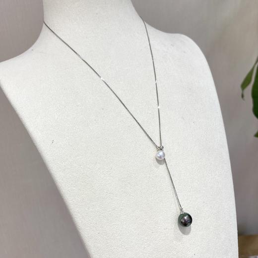 双珠珍珠项链 商品图3