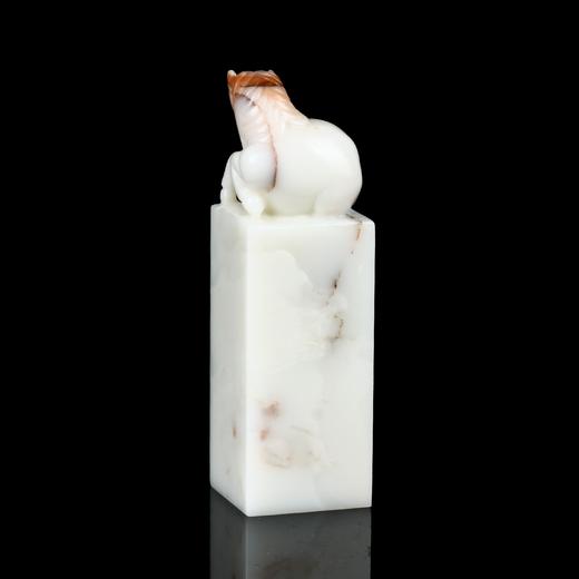 孤品17828老挝石巧色马钮方章马到成功礼品生肖印章2.5*2.5*8.3cm 商品图2