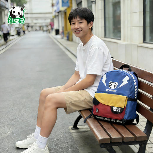 熊猫屋PANDAHOUSE 电音潮流双肩包  送纸袋 商品图1