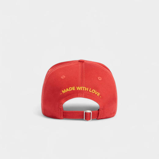 DSQUARED2 中性徽标贴片刺绣棉质棒球帽 红色 BCM0983 05C00001 5096 商品图1