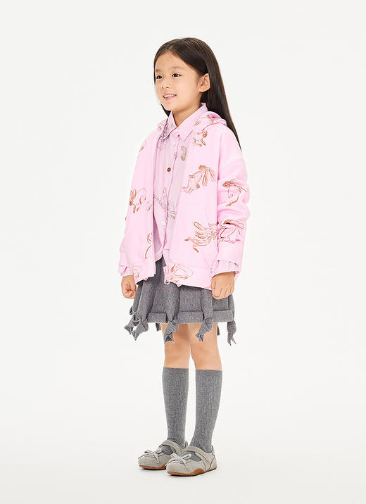 jnby  26年春款  连帽开襟卫衣 1Q2410480 商品图5