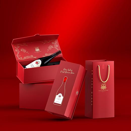 法国勃艮第双狗抱树上夜丘霞多丽干白+黑皮诺干红套装【可选春节限定单支礼盒】 商品图1