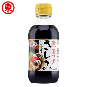东字寿司刺身酱油【日本原装进口】日式调味料汁200ml零脂鱼生寿司 /粮油调味 /调味品 /酱油 商品图5