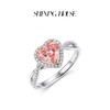 ShiningHouse[培育] 粉钻系列 18k金钻石戒指 心形1克拉钻人工真钻人造钻石K金戒指时尚钻石戒指卓越匠心奢耀臻献【此商品不支持7天无理由退货退款】预计3日发货 商品缩略图1
