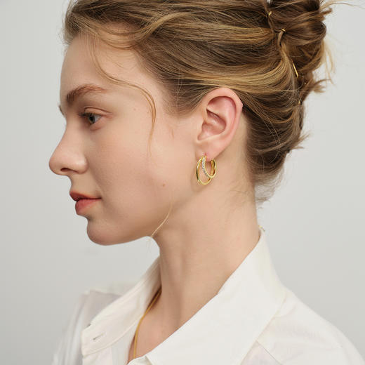 ARSIS｜自由搭配系列 循光双层耳圈 商品图5