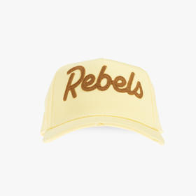 DSQUARED2 中性字母徽标刺绣棉质Rebels棒球帽 黄色 BCM0970 05C00001 7064