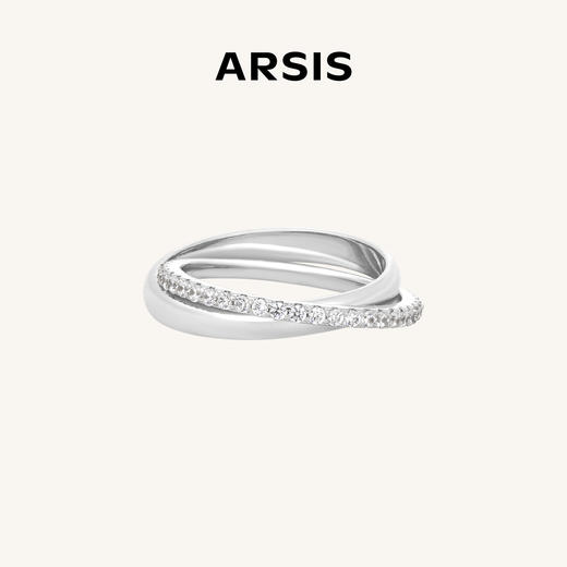 ARSIS｜自由搭配系列 循光双环戒指 商品图0