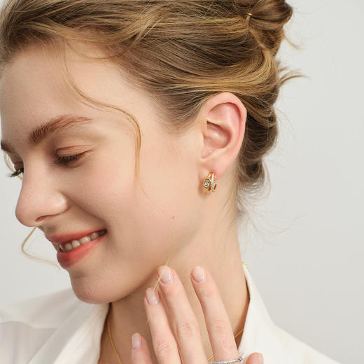 ARSIS｜自由搭配系列 循光方糖耳钉 商品图5