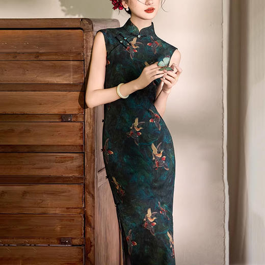 裁缝学苑AH123古法复古改良全开襟旗袍纸样女装无袖立领修身样板 商品图4