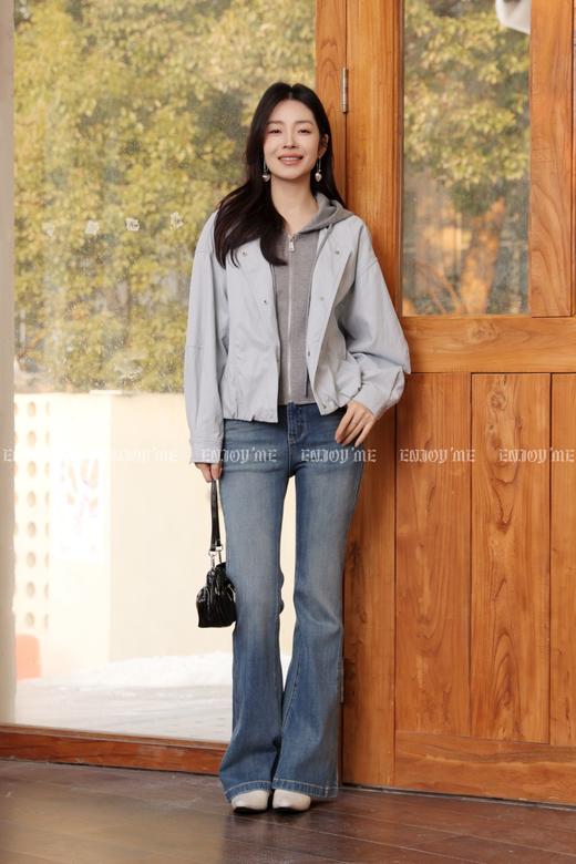 【门店同款】ENJOY春季润雨蓝紧身喇叭裤 169193418 商品图3