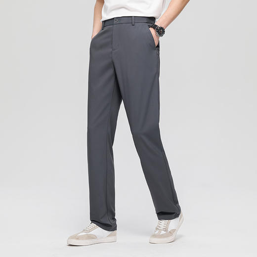 【莱赛尔】德鲨鲨鱼灰色休闲裤子男2026夏款直筒百搭长裤 商品图2