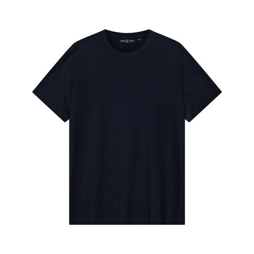 【满印提花】德鲨鲨鱼夏新款短袖T恤男2026新款休闲打底衫 商品图1