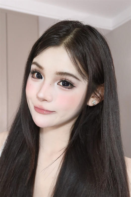 【满着色】MIMIPARK  薰衣草露珠 日抛 直径14.5mm日常美瞳 紫色 商品图0