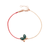 ［C+Vogues系列］18K金孔雀石红绳手链#小结悦 商品缩略图0