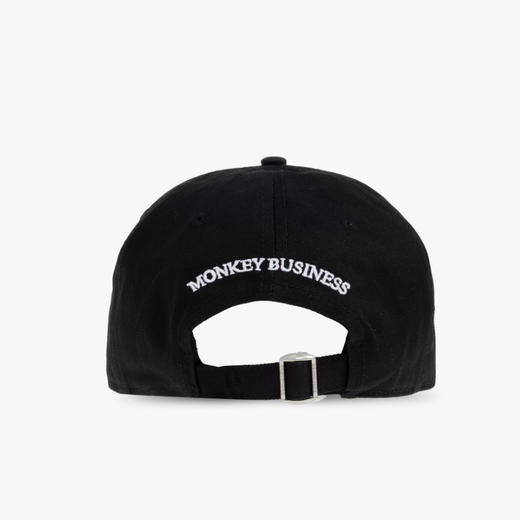 DSQUARED2 中性猴子徽标贴片棉质棒球帽 黑色 BCM0982 05C00001 2124 商品图1