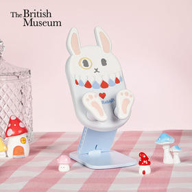 大英博物馆爱丽丝漫游奇境系列怀表兔懒人桌面折叠手机支架