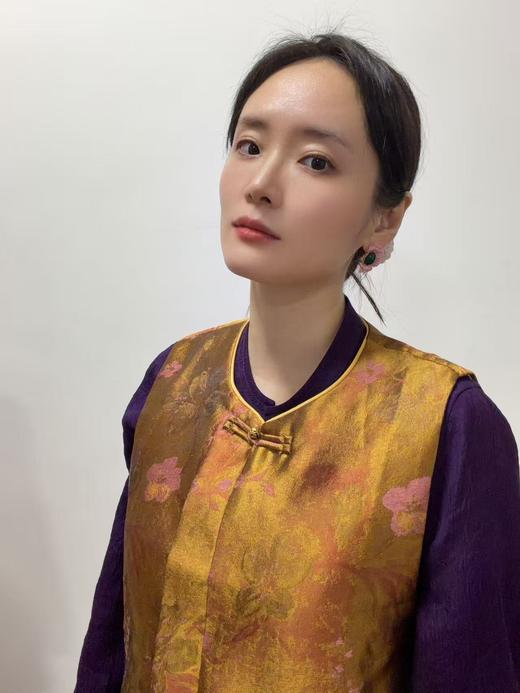 NANSONGSILK/NS新款新中式时尚印花马甲H49D54912Z南宋 商品图0