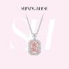 【预售】ShiningHouse[培育] 粉钻系列 18k金钻石吊坠 公主方形1.5克拉钻人工真钻人造钻石K金吊坠时尚钻石吊坠奢耀臻献【此商品不支持7天无理由退货退款】（单吊坠,图片为搭配展示） 商品缩略图0