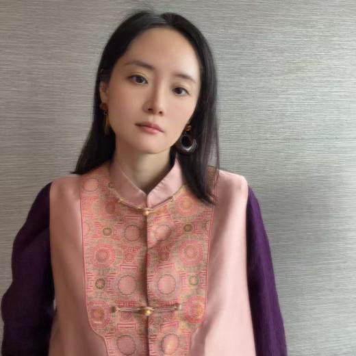 【咕咕同款】NANSONGSILK/NS新中式【 浮生若梦】新款宋锦蝶恋牡丹桑蚕丝内里丝毛马甲61614衣长54南宋 商品图3