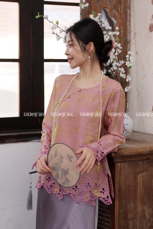 【门店同款】ENJOY春季“画中行”兰枝玉树中式上衣 169599944 商品图1