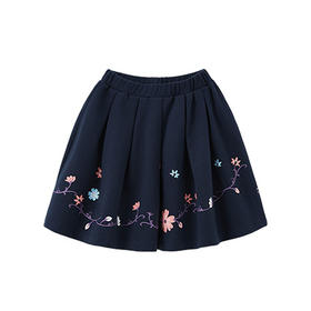 英氏女童汉服针织短裙女宝春秋款半身裙子YRSAJ30482A