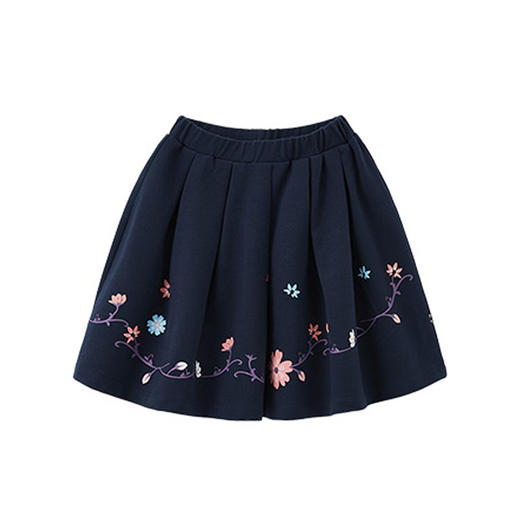 英氏女童汉服针织短裙女宝春秋款半身裙子YRSAJ30482A 商品图0