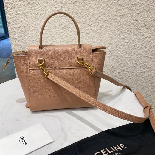 Celine Belt 沙漠玫瑰 pico 十字纹牛皮 鲶鱼包 商品图1