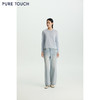 商场同款PURE TOUCH26春夏新款圆领羊毛针织衫撞色领直筒套头衫 商品缩略图1