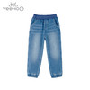 英氏儿童牛仔裤22秋冬新款纯棉双层柔软长裤男童裤子YRKCJ32228A 商品缩略图0