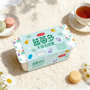 三元益菌多 不添加蔗糖 125g*16 酸奶 0蔗糖 活性益生菌 新老装交替发 商品图4