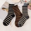 春节不打烊【软糯亲肤❗️舒适百搭】袜子美拉德女中筒中筒黑白条纹韩版百搭ins学院潮百搭运动长袜休闲。jd 商品缩略图3