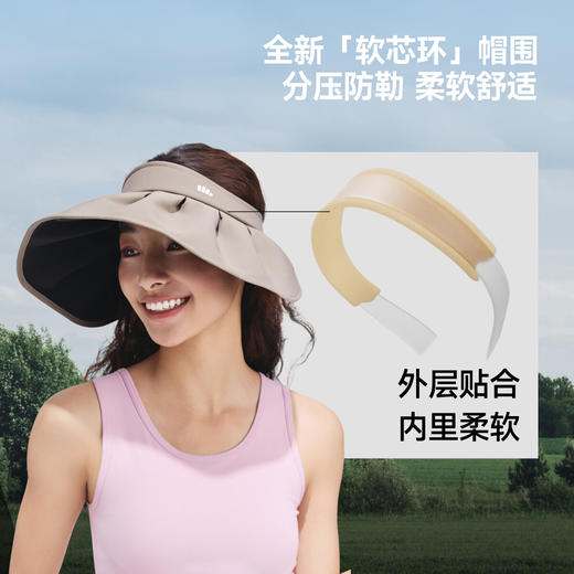 【春上新】【新品】6楼蕉下女士轻薄黑胶贝壳防晒帽BM017吊牌价149 商品图3