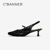【静音系列】千百度细高跟时装凉鞋女2026夏季新款小猫跟包头凉鞋A26284453 商品缩略图2