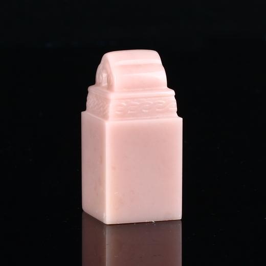 孤品17811云南粉冻如意钮方章礼物印章姓名章2.0*2.0*4.2cm 商品图1