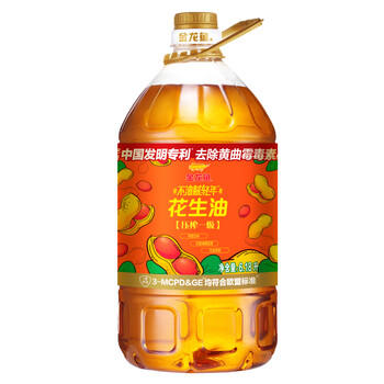 金龙鱼 食用油【保真花生油】物理压榨 压榨一级花生油6.18L 商品图4