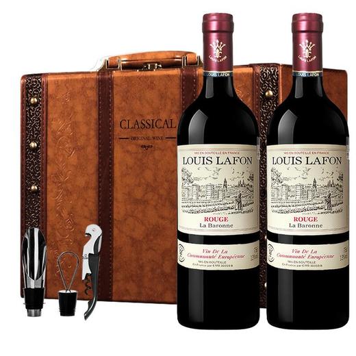 LOUIS LAFON路易拉菲官方直发法国进口红酒整箱干红葡萄酒礼盒装（双支） 商品图4