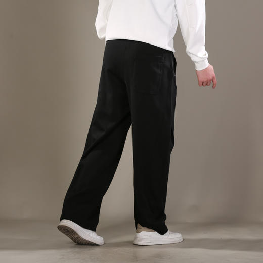 DRONKOO 2026 花色抽绳松紧口袋同色钉扣前斜压线结构中厚卫裤长裤 商品图3