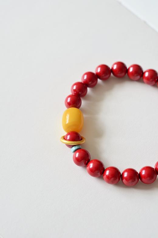 【新年上新】“朱”事顺利 朱砂蜜蜡手串 CF 商品图4