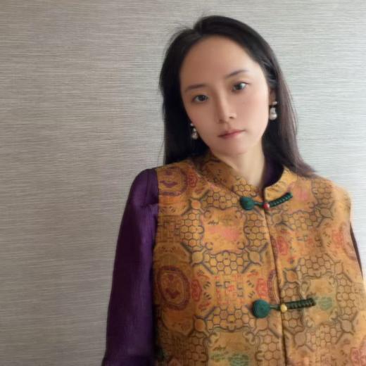 【咕咕同款】NANSONGSILK/NS新中式新款复古提花立领民族风百搭宽松马甲M1D539730X南宋 商品图3