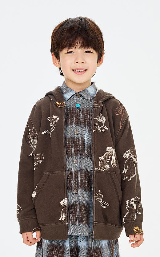 jnby  26年春款  连帽开襟卫衣 1Q2410480 商品图6